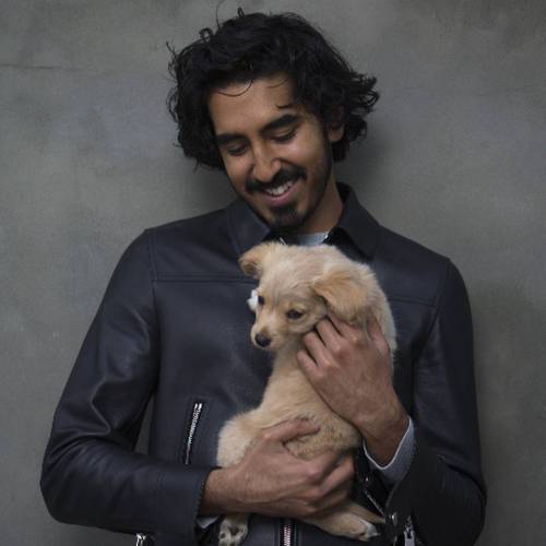 moldmoldfoldfold:dev patel with a puppy