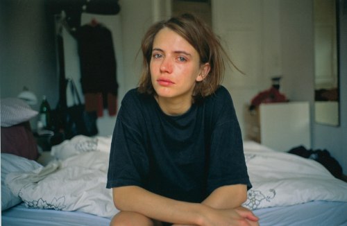 artphotographyinspo - Amanda crying on my bed, Berlin 1992by Nan...