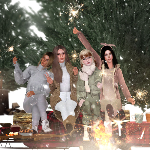 thesimperiuscurse:snow — s’mores — sparklershappy new year! wishing everyone health and happiness fo