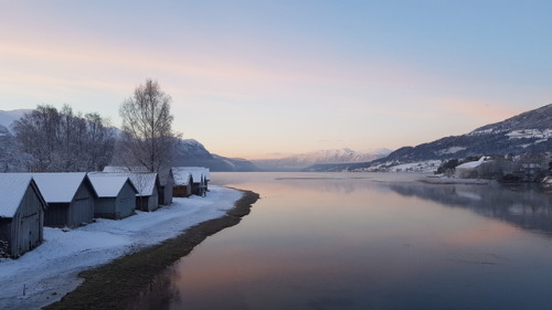ask-the-norwegian:  This is outside my house.  Gloppen, Norway. January 2018