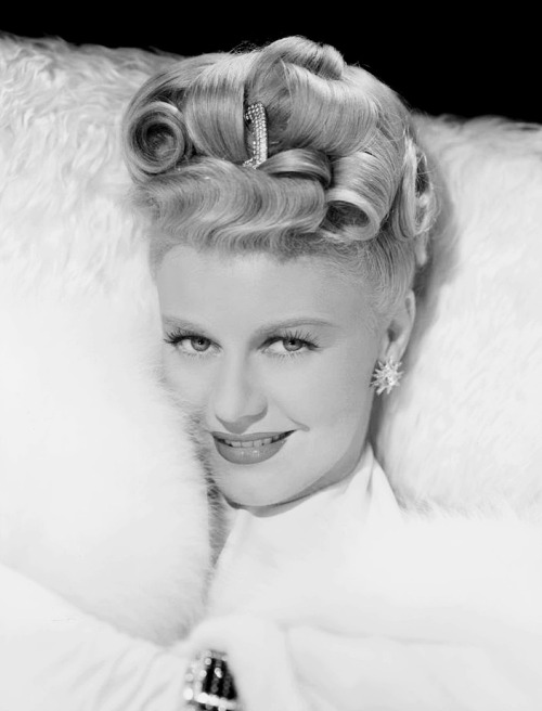 Ginger Rogers, 1944, exuding movie star glamour and charisma