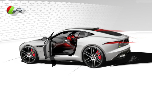 automotive-design: Jaguar F-Type Coupe 2014 Sketches (by Jaguar Design Team)