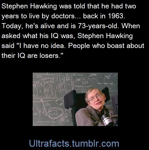 ultrafacts:  Also, when asked: “Seriously, how do you keep your spirits up?”
