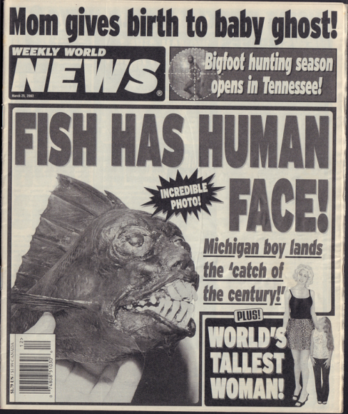 From Weekly World News March 25, 2003