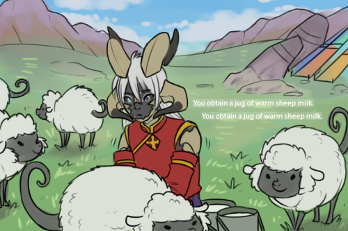 mireu is just that bad at milking sheep