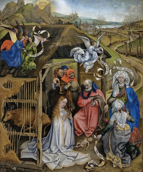 Nativity, Robert Campin, ca. 1420-1426
