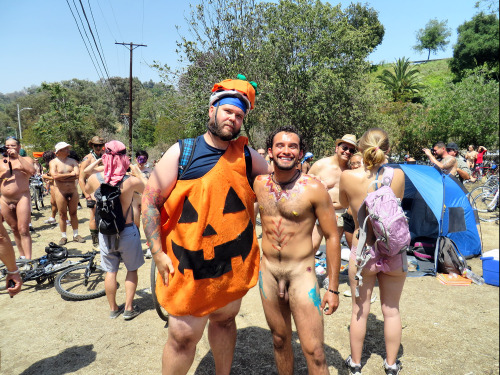 thelujanexperience:  Before the Ride @ The World Naked Bike Ride in Los Angeles 6.8.2013