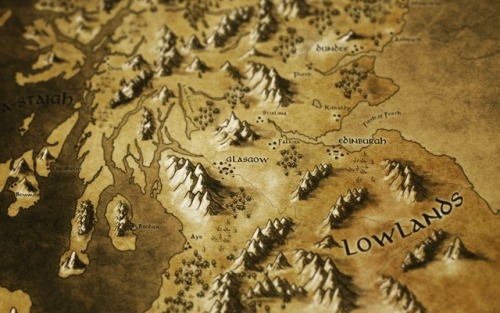 callumogden: Map of Scotland Drawn in a fantasy Lord of Rings / The Hobbit style. Some people wondered if I was selling prints for this or would sell the original files. Id rather just share it and people can do what they want with it from there.  Below