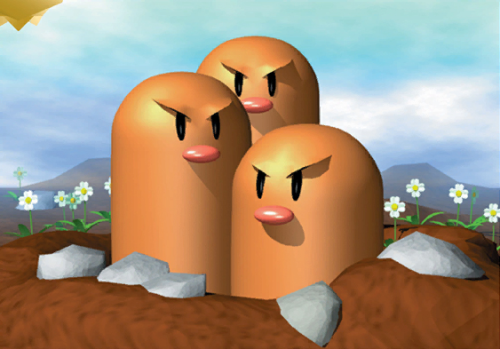 lovepokemontcg:illus. Keiji Kinebuchi “Dugtrio” from Evolutions