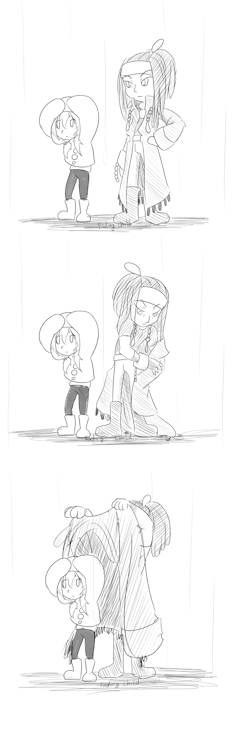 fadingchild:  Mink is strong- he doesn’t care about the cold and the wet from the rain.
