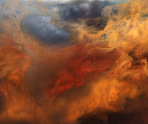 itscolossal:Artist Samantha Keely Smith Explores Powerful Collisions of Dark and Light in Her Abst