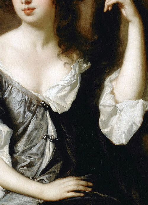 c0ssette:Sir Peter Lely,Louise de Kérouaille, Duchess of Portsmouth (detail)