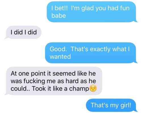 Porn Pics atxcouple421:  Our texts from after her company