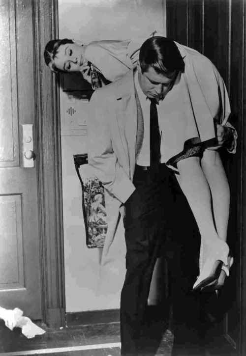 Audrey Hepburn And George Peppard In Breakfast At Tiffany's (1961)