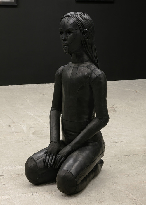 Aneta Grzeszykowska — Untitled (Skin Doll), 2016.  Sculpture: Natural leather, stuffing a