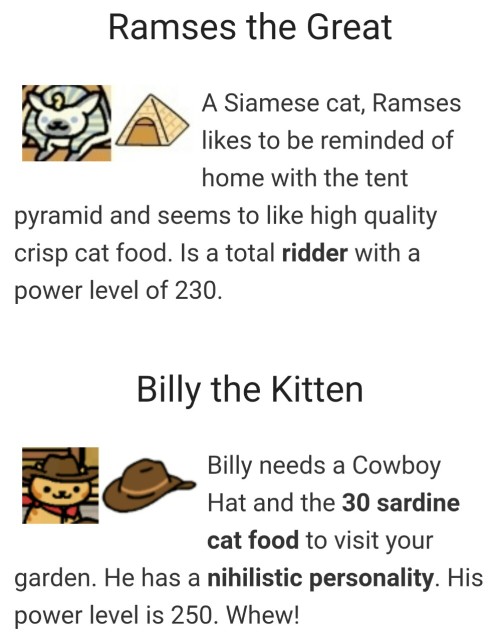 respect-tubbs:  laaaaavender:  How to Attract Rare Cats!  (http://www.gameskinny.com/q4l2q/neko-atsume-rare-cats-guide-collect-those-cats)  !!!!! 