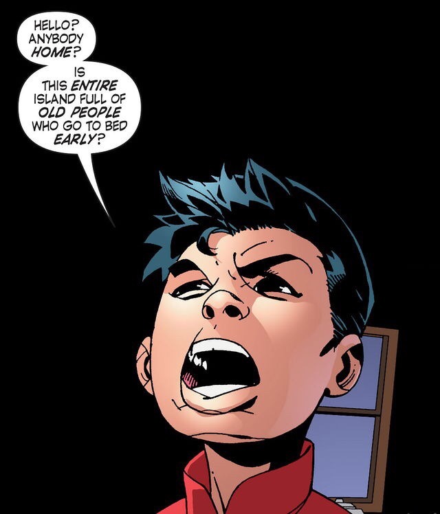 prison-mikes-bandana:  Damian wayne being a savage shit part 2