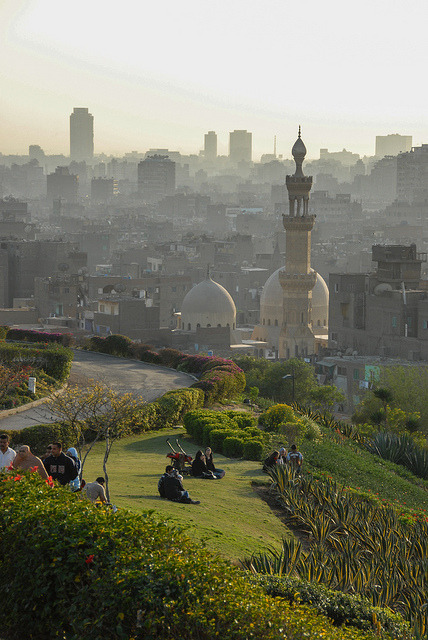 City view from Azhar Park, Cairo / Egypt (by lucyvando).