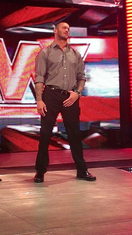 rwfan11:  welcome2my-playhouse:  Randy Orton sexxy ass had me drooling  ….you had really good seats! :-) 
