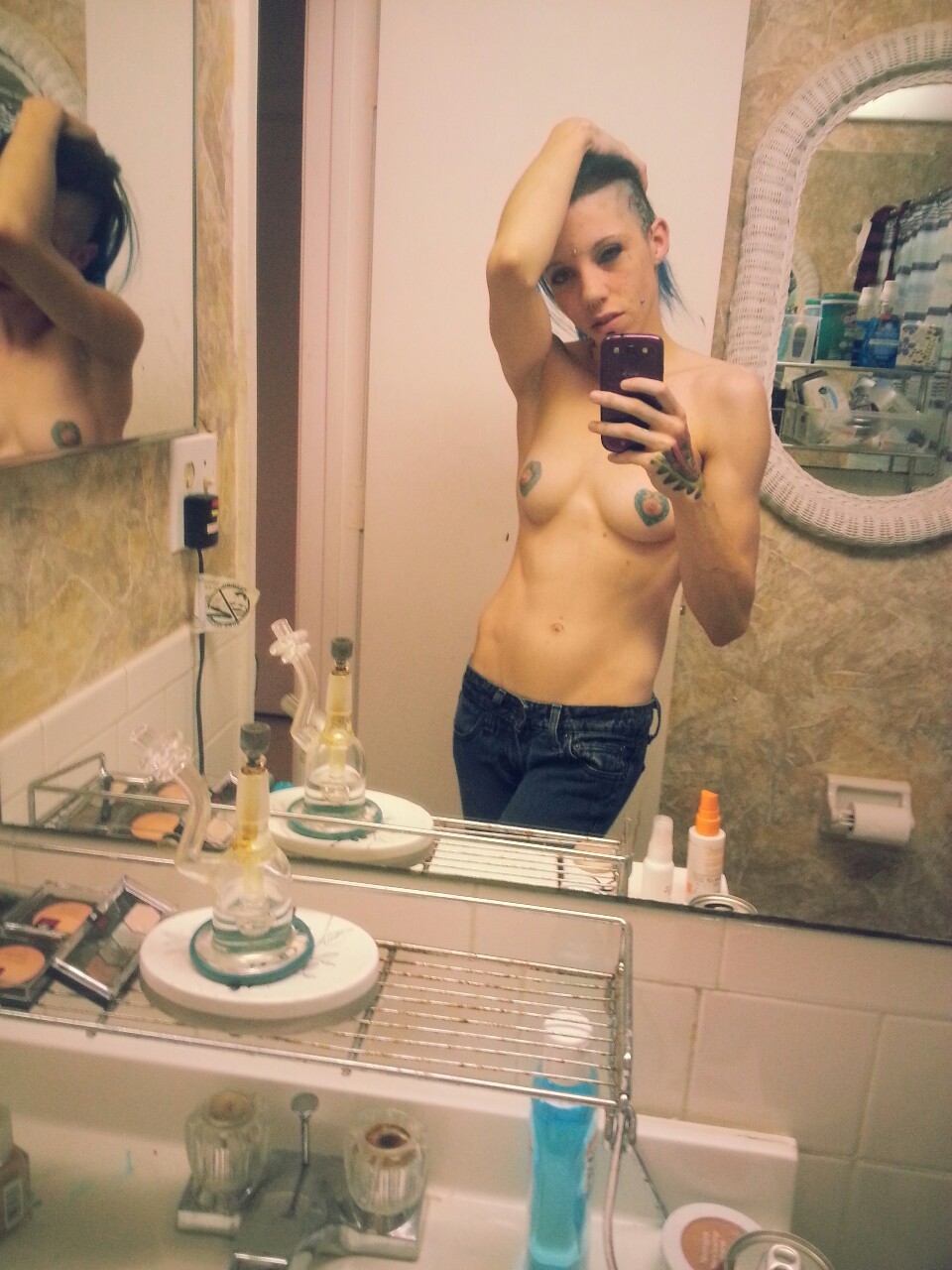 redirisheyes:  A montage of my nipples for an anon. 