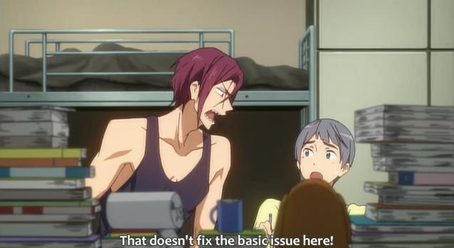 liladisco:  dicaeopolis:  let me just when rin is getting angry nitori is surprised but