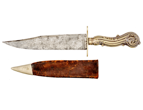 Bowie knife produced by W&amp;S Butcher Sheffield, 19th century.from Cowan’s Auctions