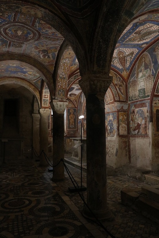 malemalefica:   ‪The beginning of the construction of the Cathedral of Anagni (Italy) in its current form dates back to San Pedro de Salerno,bishop of Anagni from 1062 to 1105. The most remarkable is its crypt, which they call the Sistine Chapel of