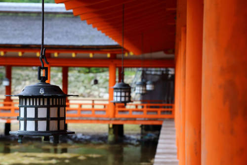 Outside Itsukushima shrine by Davide C.77 on Flickr.