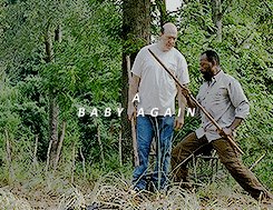 riveralwaysknew:  Rick: You wanna hold her?  [Morgan laughs] 
