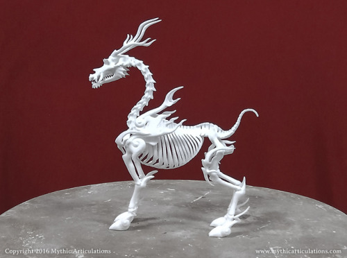 Look! A Giraffe! oh. no wait. Just a Qilin. My bad.Qilin/Kirin skeleton now available in my Etsy sho