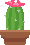 single tall succulent pixel