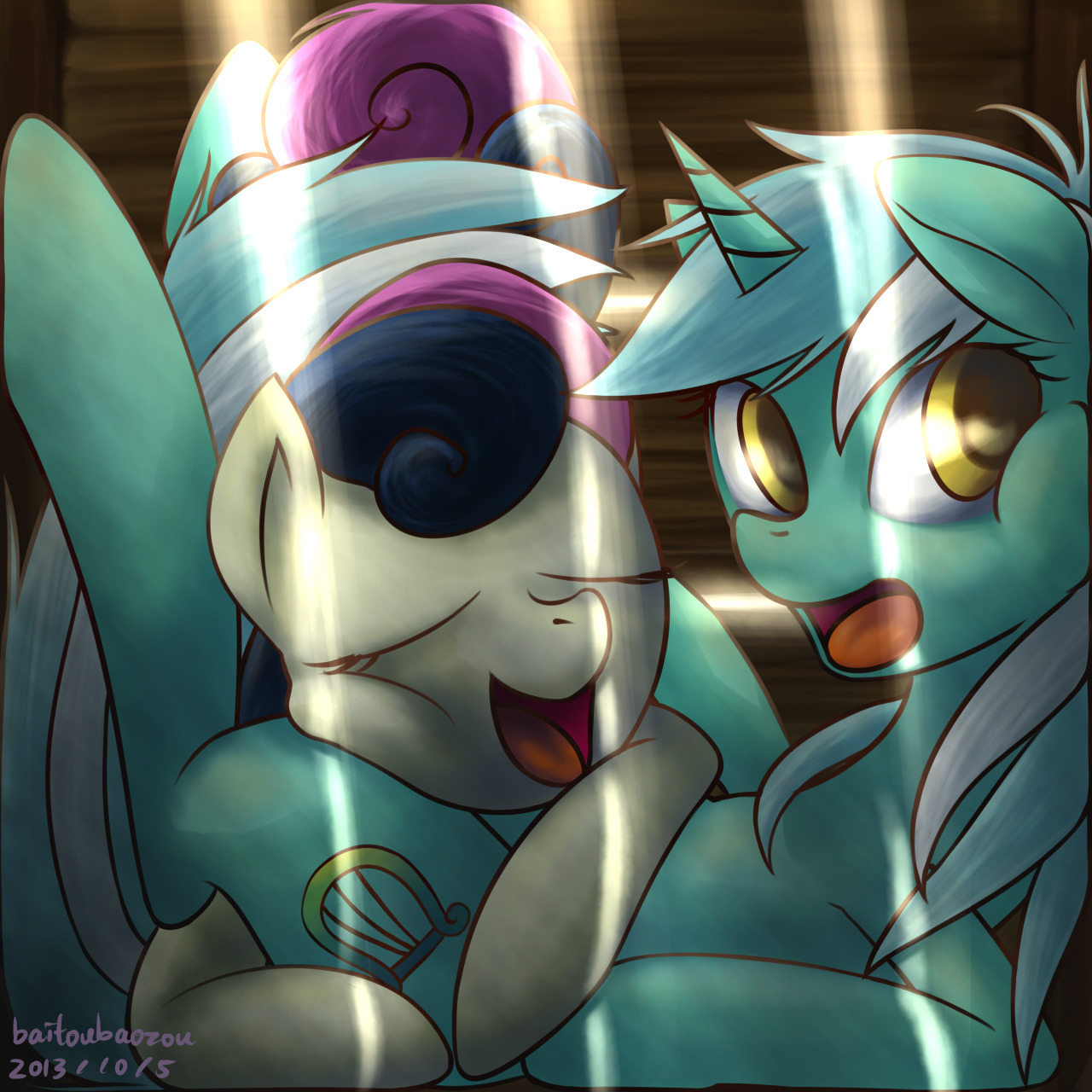 theponyartcollection:  In The Box by baitoubaozou  ^w^!