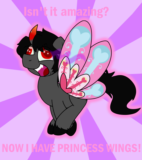 ask-wiggles:Hi! I drew this for you a day or two ago because I really enjoyed Sombra with the glimmer wings! Hope you enjoy it! ————— GASP HE’S SO PRECIOUS. FINALLY, HE’S THE MAGICAL PRINCESS HE ALWAYS WANTED TO BE. Ahahaha this is so adorable!