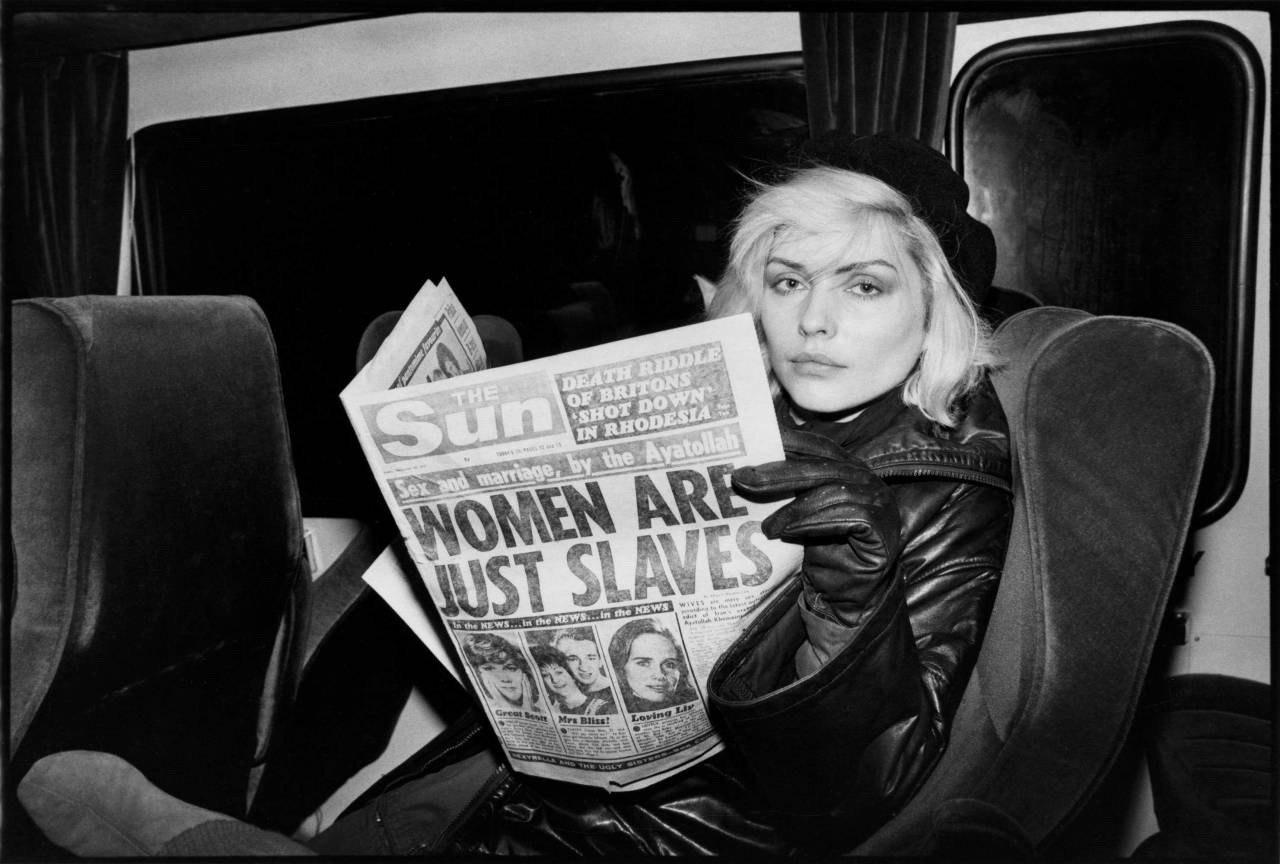 Debbie Harry on a train, late 1970s by Chris Stein
