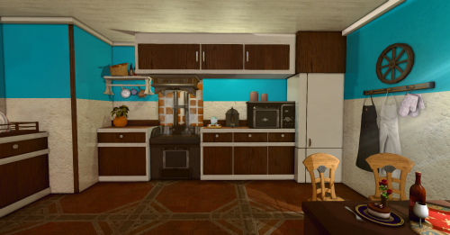  i made a kitchen concept in a Tuscan style. located in Gilgamesh | LB | W20 | P44. 