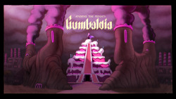 Gumbaldia - title carddesigned by Sam Aldenpainted
