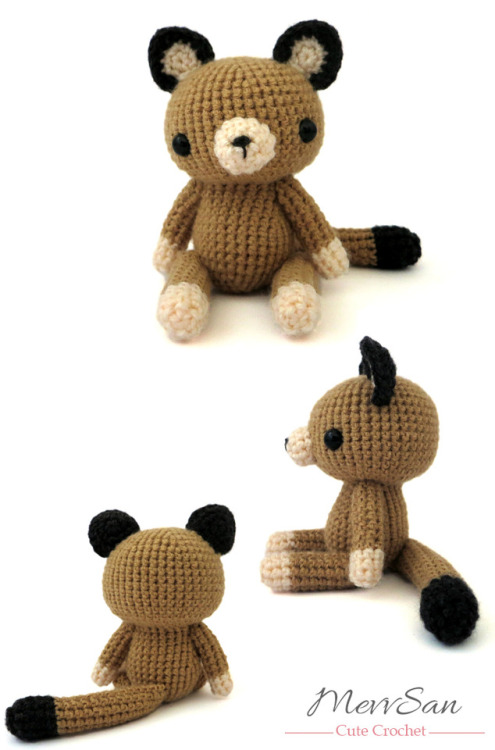Amigurumi Woodland Critter Cougar crochet pattern by MevvSan.