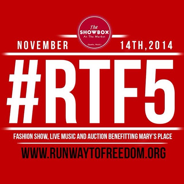 SEATTLE.. I’ve seen @RunWayToFreedom grow over the years and admire their continued support of our community. The tickets to their 5th anniversary show are on sale now! The event is November 14th at the Showbox at the Market.. Fashion show, auction,...