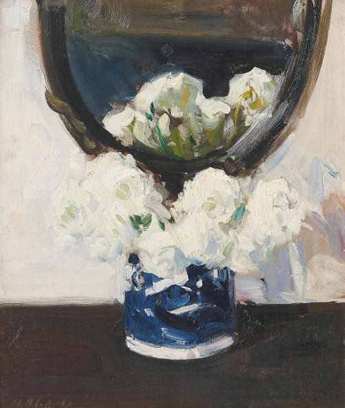 Francis Campbell Boileau Cadell (British, 1883-1937), Still Life with Ranunculus. Oil on panel, 44 x