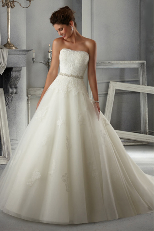 embellished 2014 beading ribbon chapel train wedding dress