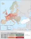 Correspondence between fragmentation pressure from urban expansion and traffic infrastructure and population density in Europe.
[[MORE]]With the average population density in Europe in 2006 estimated at 114 inhabitants per km2 (Eurostat, 2011), the...