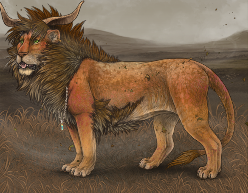 Asali-based male lion