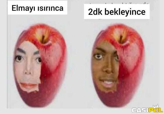 Elmayı ısırınca 2dk...