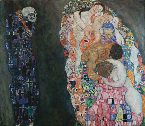 paintingispoetry:  Gustav Klimt, Death and adult photos