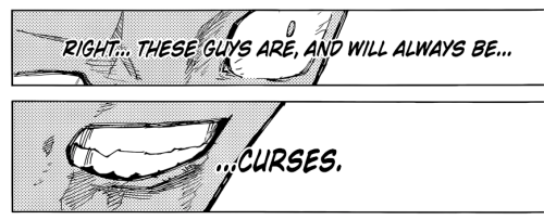 Edited panels of Yuji seeing Sukuna as nothing but a curse.
Ch 213 Pg 13