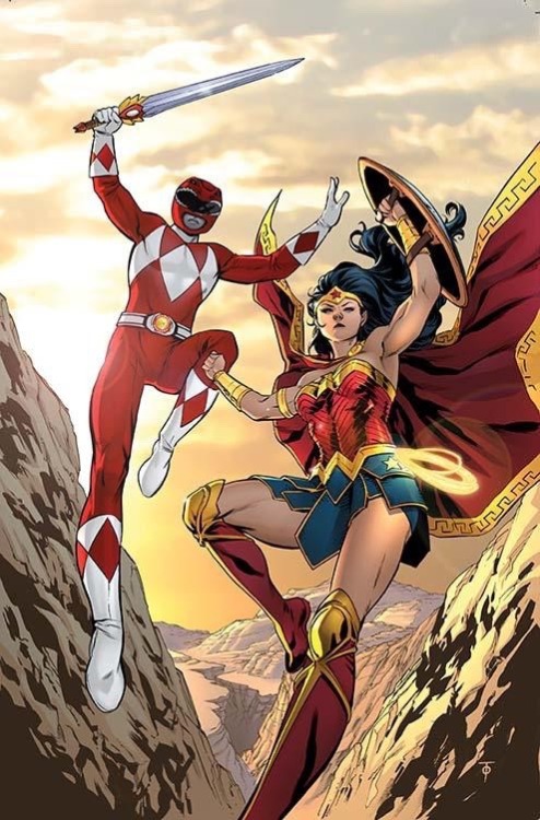 longlivethebat-universe:  Justice League/Power Rangers crossover variant covers