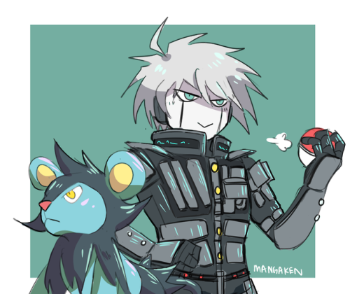 mangaken - ndrv3 x pokemon doodles