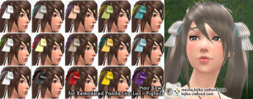 kijiko-sims: Remodeled my Panda Lna-Lan hair Hi there!It’s been a long time.I remodeled my &ld