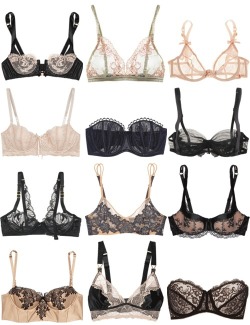 absolutewmn:  sluttymind:  shoplucky21:  Bras  cuteee  Kitten loves loves loves lace bras  one of each, please! 