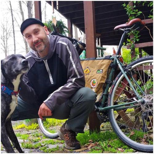 fiberfixspoke: A dog, a bike, and the outdoors. Yes! @fallscreekoutfitters in his element. Check out